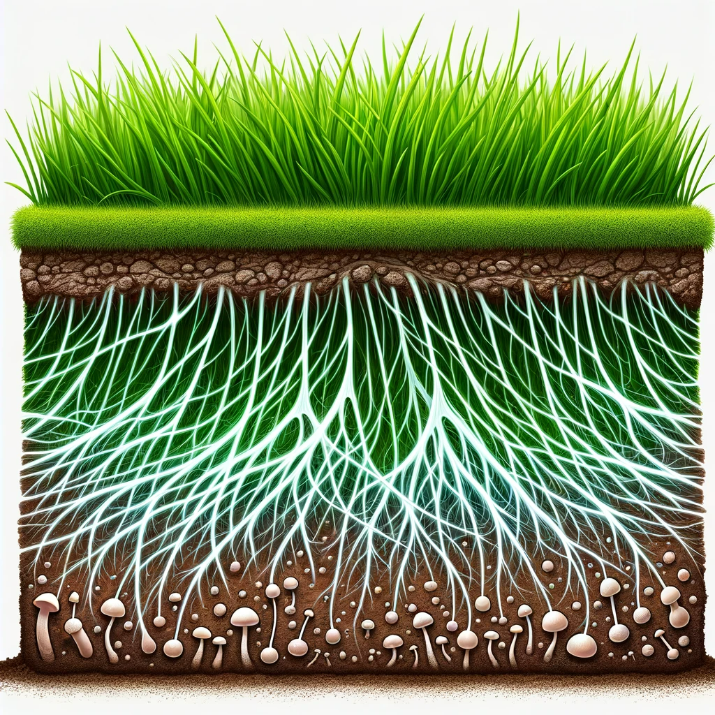 dall·e-2024-01-18-14.44.00---a-detailed-illustration-of-a-soil-cross-section-with-lush-green-grass-above-ground-and-no-mushrooms-visible.-below-the-surface--the-focus-is-on-the-gr.png